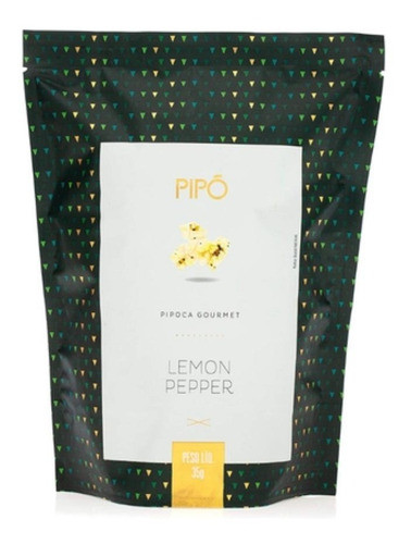 Pipoca Gourmet Pipó Sabor Lemon Pepper 35gr - Kit Com 2 0