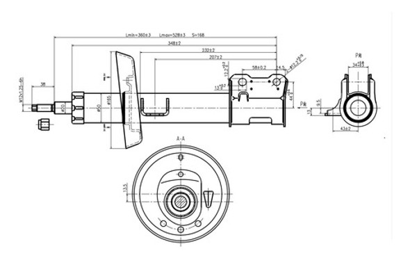 Amortiguador Delantero Derecho Chevrolet Astra / Zafira 1 Amortiguador Delantero Derecho Chevrolet Astra / Zafira 1