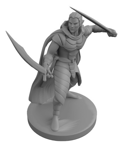 Miniaturas Dnd: Elf Male Two Sword Ranger 3 0