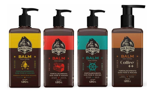 4 Balms - Lemon Barba Negra Calico Jack Coffe - Don Alcides 0