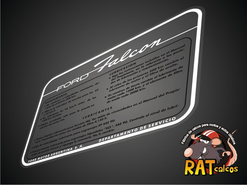 Calco Ford Falcon / Indicaciones 0