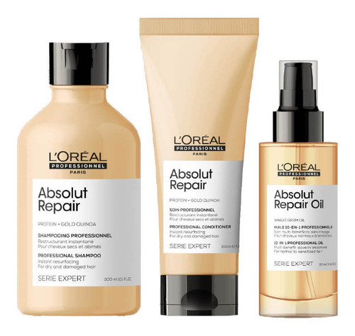 Combo Loreal Professionnel Shampoo + Acondicionador + Aceite 0