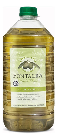 Aceite De Oliva Fontalba Virgen Extra Sin Tacc Blend Pet 5lt 0