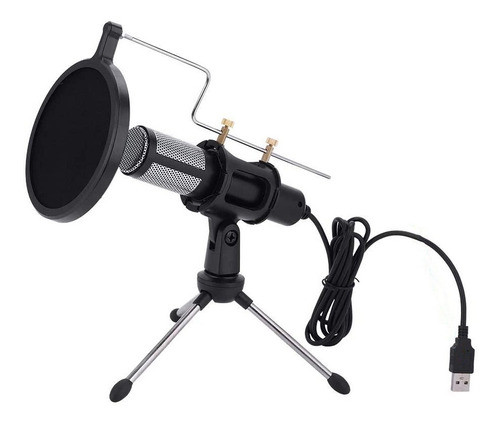 Microfone Preto, Microfone Usb, Para Videoconferência Para V 1