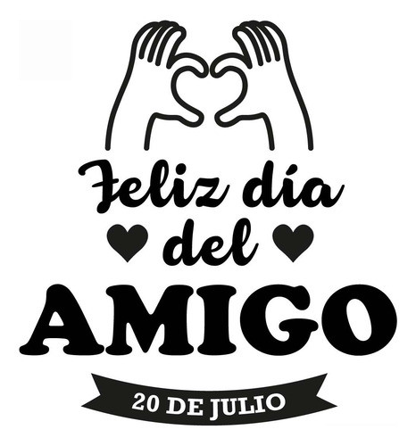 Vinilo Para Vidrieras Día Del Amigo -mod 1 0