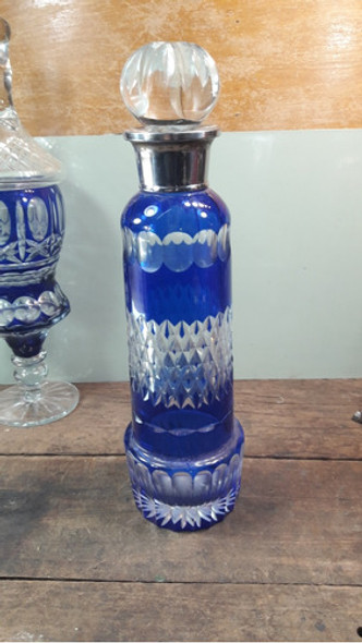 Botellon Cristal Azul  35 Cm 1 Botellon Cristal Azul  35 Cm 1