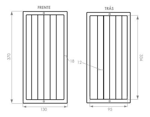 8 Grades De Ventilação Retangular De Superfice 37x13 Branca 1