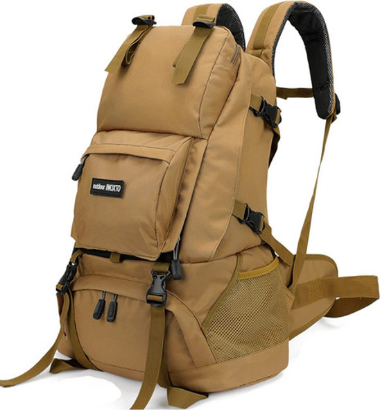 Mochila Verde Senderismo Camping 40l Inoxto 0