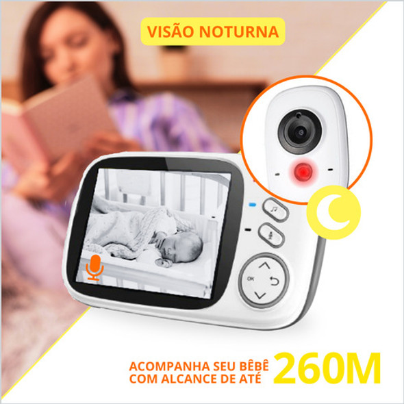 Monitor De Bebê Baby Call Branco Vb603. 1