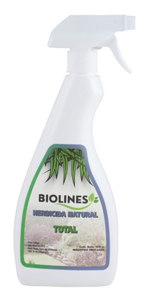 Herbicida Total Natural Líquido Pulverizador 500cc 0