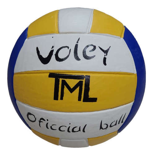 Pelota Balon De Voley Beach Volley Tricolor Cuero Sintético 0