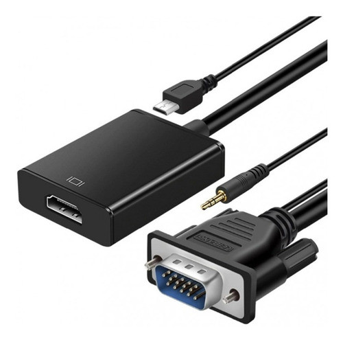 Conversor Adaptador Vga A Hdtv C/cable Audio 0