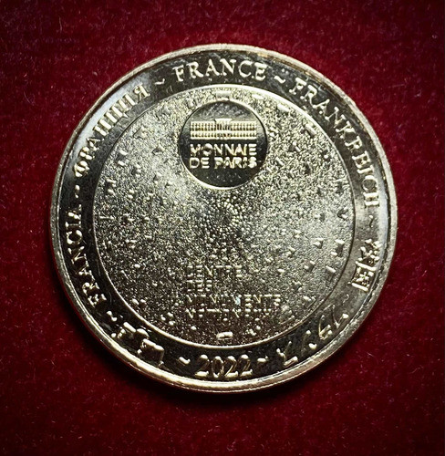 Ficha O Token Francia Torre Eiffel Paris 2022 Novedad 1