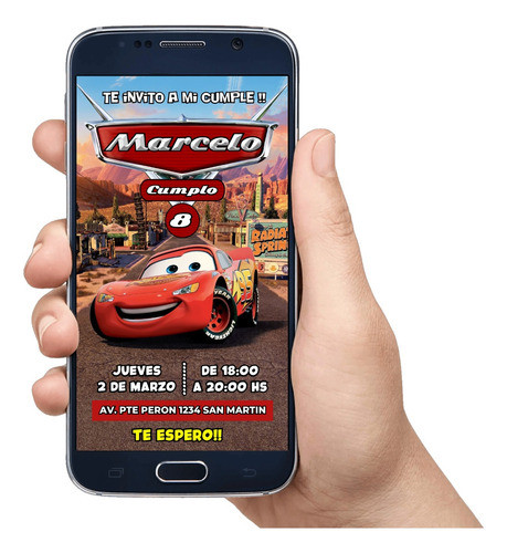Invitacion Digital Personalizada Para Whatsapp Cars 0