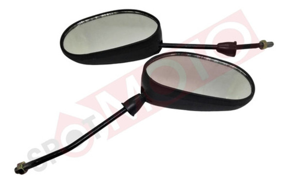 Juego Espejos Zanella Ciclomotor Sol 50 70 Due Fire 8mm Spot 0