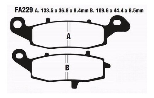 Pastilla Brembo Fa229hh 07ka19 La Cuadra Motos 1