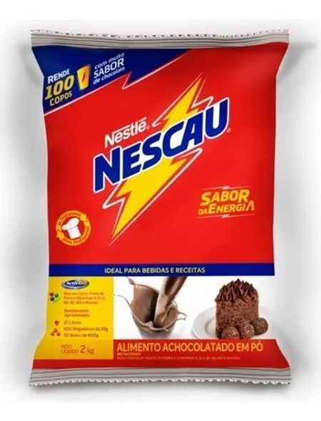 Achocolatado Em Pó Chocolate Nescau 2kg - Nestlé Kit C/3 1