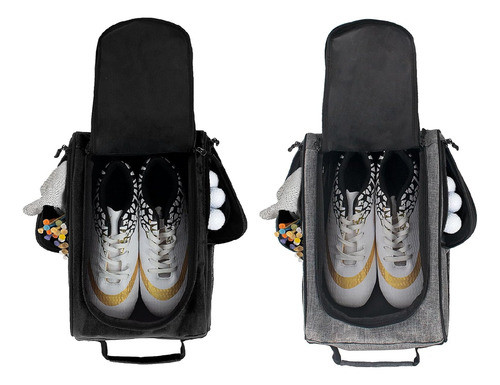 Bolso De Viaje Para Zapatos De Golf Con Bolsillos Laterales 0