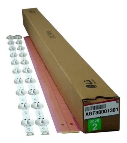 Kit Barras Led LG 43uj6525 43uj6565 Barras Novas Em Alumínio 0