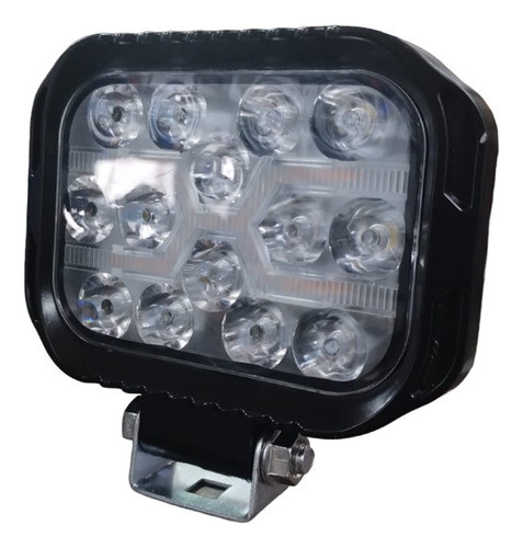 Kit X2 Faro Auxiliar 14 Led 25w 3 Funciones Rectangular 1