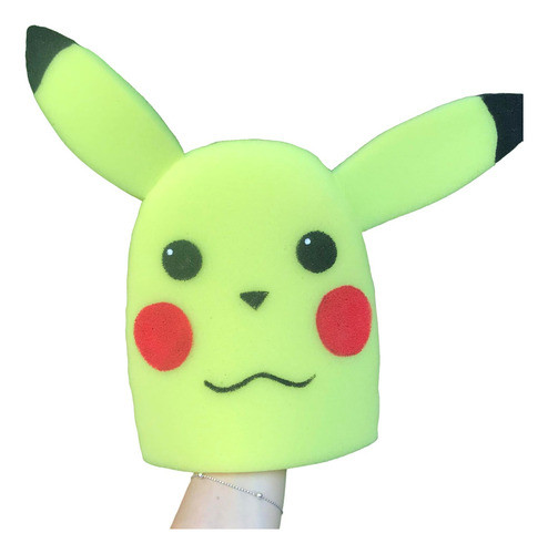 Títere Manopla En Goma Espuma Pikachu Juguetes Disfraces 0