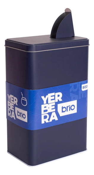 Brio Yerbera 800g Metalized with Dispenser – Blue Thermal Mate Container Dishwasher Safe
