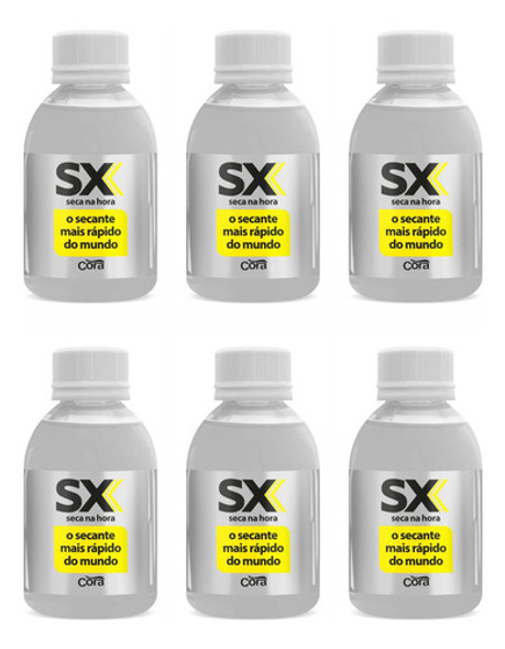 Kit 6 Secante Sx Ultra Rápido 100ml - Cora 0