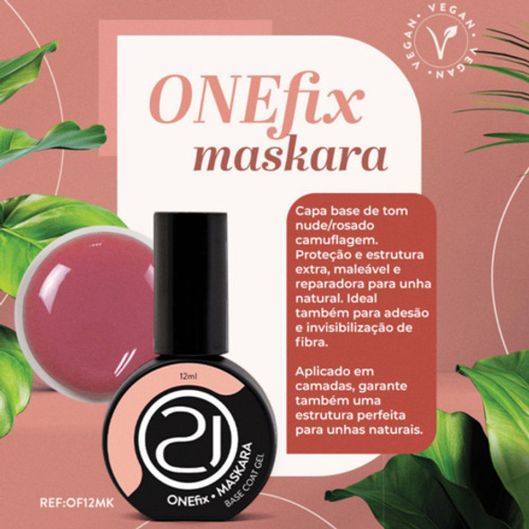Onefix Nails 21- Base Coat Gel 12 Ml Maskara 1 Onefix Nails 21- Base Coat Gel 12 Ml Maskara 1