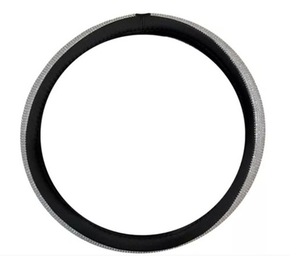 Cubre Volante Aro Brillante Plateados Cuerina Auto Universal 0