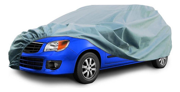 Cubre Auto Lluvia Polvo Plateado Polyester Talle Xl 0