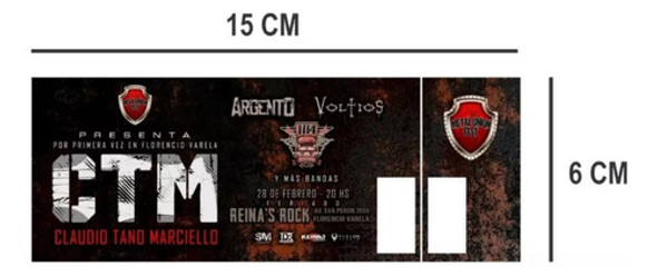 Impresion De Entradas Shows Recitales Eventos 1