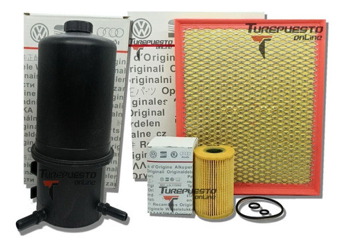 Kit De Filtros Aire Aceite Gasoil Vw Amarok 2.0 Tdi Diesel 0