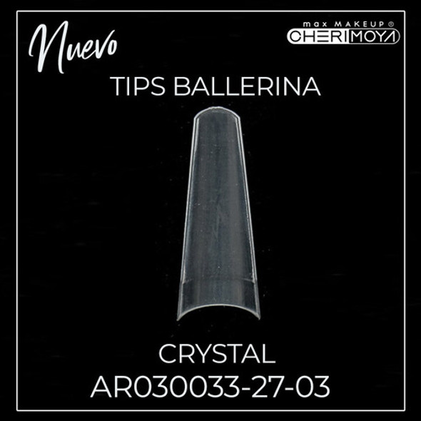 Tips Ballerina Cristal Uñas Acrilicas Tips 100 Un. Cherimoya 1