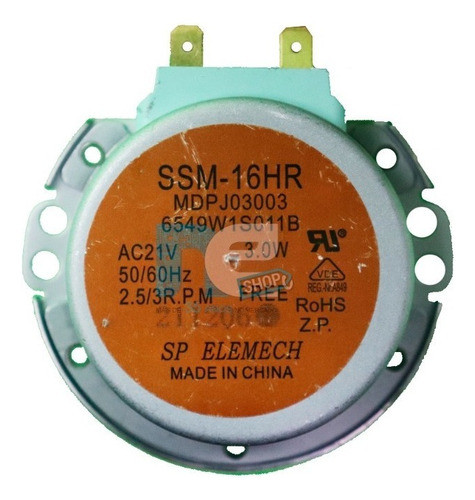 Motor Prato Giratorio Microondas LG Lsrm2085st Eau62164701 0