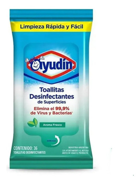 Toallas Desinfectante Fresco 35 Unidades Repuesto Ayudin 0