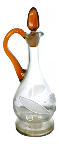 Licorera Decantador Cristal Grabado Al Acido Francesa 0