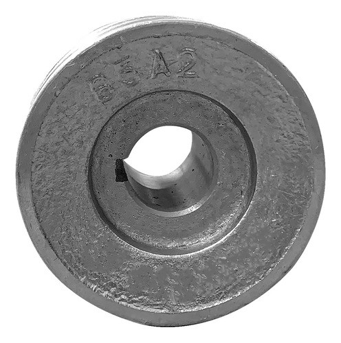 Polia De Aluminio 65mm Furo 19mm 3/4 Polegadas 2 Canal A 1