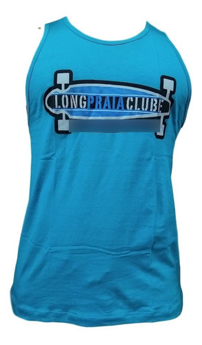 Camiseta Regata Long Praia Clube Ciano - Tamanho G 0