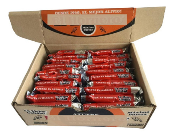 Azufre En Barra, Caja 20 Paquetes Con 5 Unidades C/u 1 Azufre En Barra, Caja 20 Paquetes Con 5 Unidades C/u 1