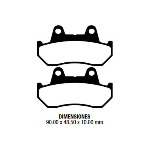 Pastilla De Freno P/ Honda Xl 600 V Transalp 89-90 Del Frima 1