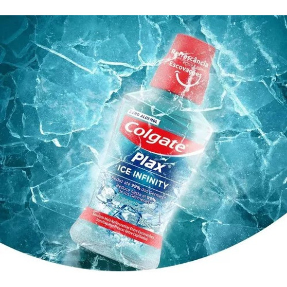 Kit 2 Enxaguante Colgate Plax Ice Infinity 500ml Cada 1