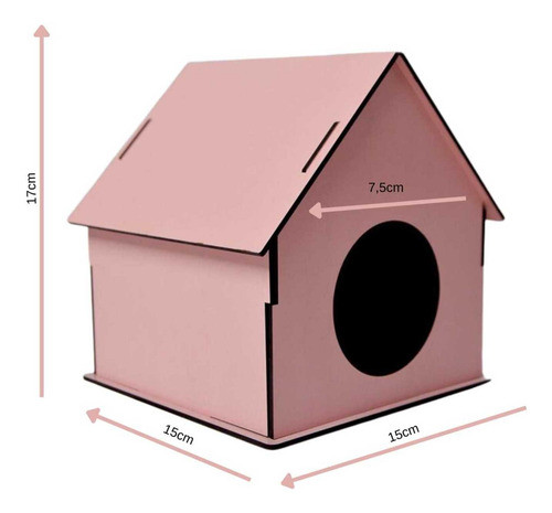 Brinquedo Para Porquinho Da Índia De Casinha Acessórios Toca 1