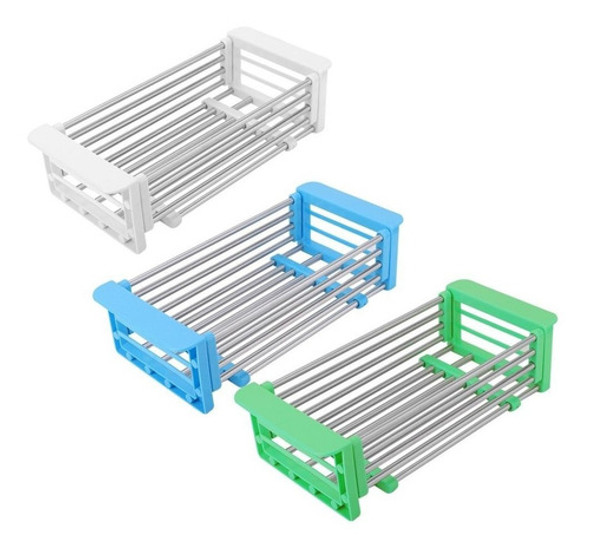 Canasto Regulable Lavado Verdura Pileta Cocina Escurridor V4 0