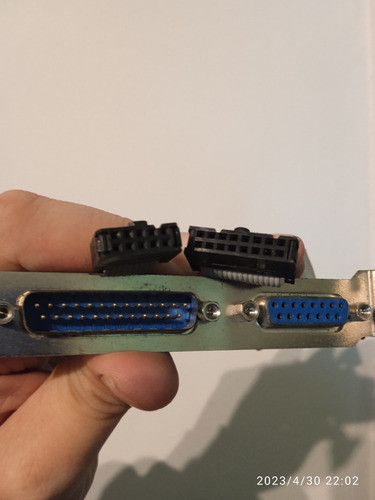 Conector Serial Db25 Macho + Db15 Hembra 0