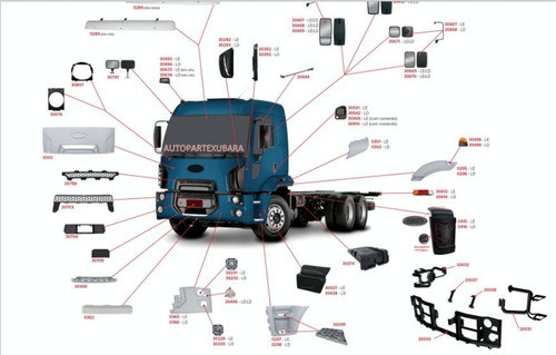 Puntera Paragolpe Ford Cargo 1722 2012 En Adelante Fibra 1