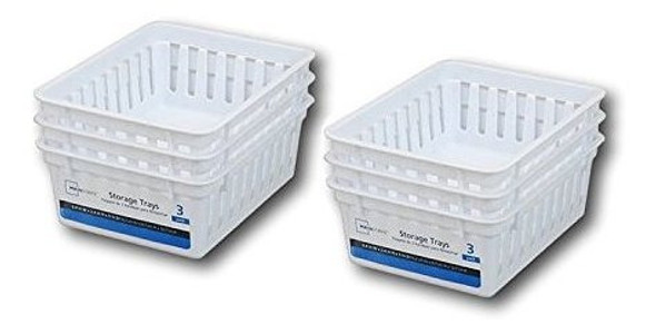 Mainstay Charolas Pequeñas Basicas Cuadradas Para Almacena 0