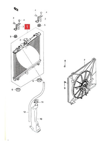 Deposito Radiador Suzuki Alto K10 2015- 0