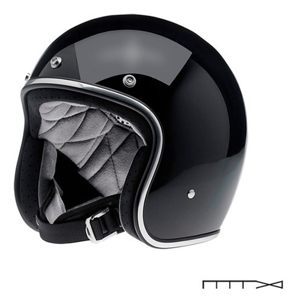 Capacete Aberto Modelo Bonanza Preto - Biltwell - Tam. M 1 Capacete Aberto Modelo Bonanza Preto - Biltwell - Tam. M 1
