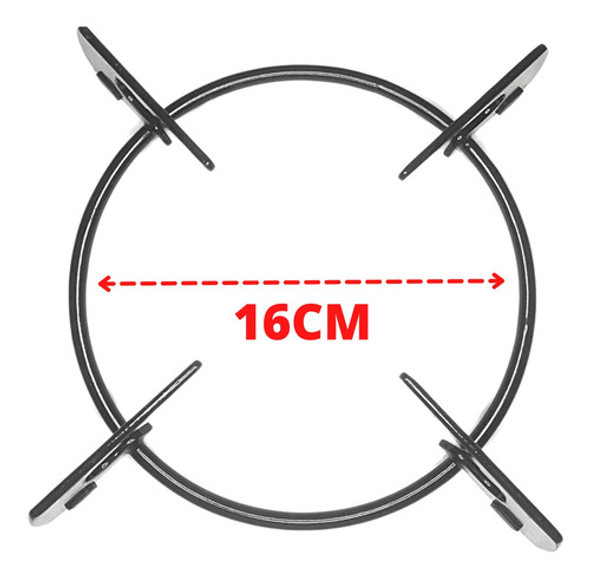 Kit 5 Trempe Grelha Grade Cooktop Fischer Tripla Chama Tc 1