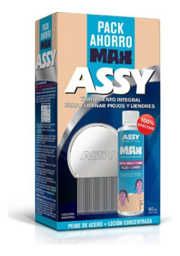 Pack Max Assy Peine Clásico + Loción Concentrada 60 Ml 0